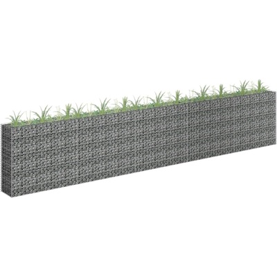 Nabytek XL Gabionový vyvýšený záhon pozinkovaná ocel 450 x 30 x 90 cm