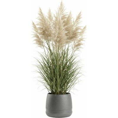 HowHomely Květináč LUNA Vase 34,8 cm antracitový