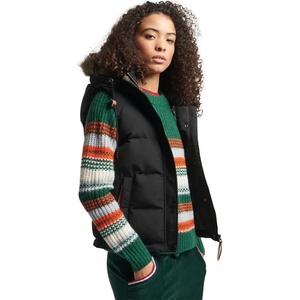 SUPERDRY Елек Superdry Vintage Everest Faux Fur vest - Black (Black)