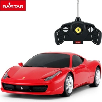 Rastar RC auto FERRARI 458 Italia RTR červená 1:18