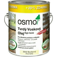 Osmo 3032 Tvrdý voskový olej Original 3 l Bezbarvý hedvábný polomat