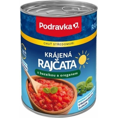 Podravka Krájená rajčata s oregánem 400 g