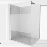 Mexen Kioto панел за душ Walk-in 70 x 200 см, прозрачен/матиран 8 мм, бял - 800-070-101-20-35 (800-070-101-20-35)