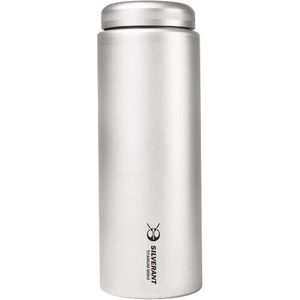SilverAnt Titánová fľaša s plochým viečkom 600 ml (SATILA600PL)