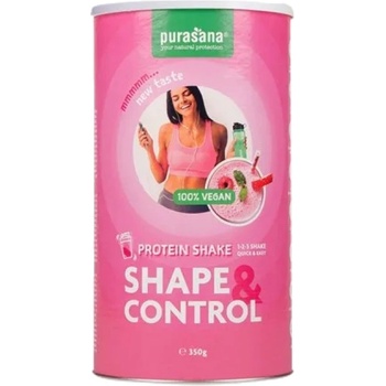 Purasana Protein Shake Shape & Control - Raspberry & Strawberry [350 грама] Малина и ягода