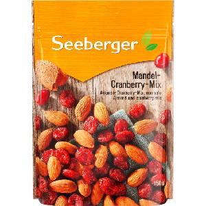 Seeberger Микс от бадеми и червени боровинки - 150 г
