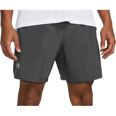 Under Armour Шорти с клин Under Armour UA LAUNCH 7'' 2-IN-1 SHORTS-GRY 1382641-025 Размер S