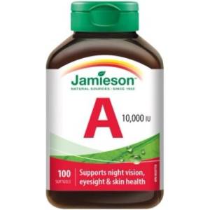 Jamieson Витамин A 10 000 IU 100 капсули (IP4431)
