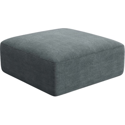 Cosmopolitan Design Šedá manšestrová podnožka Campi 90 x 90 cm
