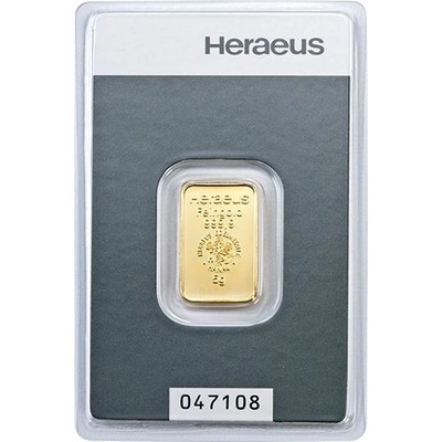 Heraeus zlatá tehlička 5 g