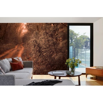 DIMEX ART s. r. o Самозалепваща се флизелинова фототапета път, облицован с дъбове 375 x 250 см