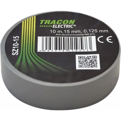Tracon electric Páska izolačná 15 mm x 10 m sivá