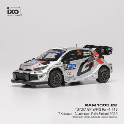 IXO Toyota GR Yaris Rally1 Rally Finland 2025 18 Katsuta Johnston 1:43