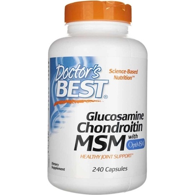 Doctor's Best Glucosamine Chondroitin MSM glukosamín + chondroitín + MSM 240 kapsúl