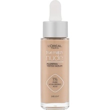 L'Oréal Paris True Match Nude Plumping Tinted Serum sérum pro sjednocení barevného tónu pleti 2-3 Light 30 ml