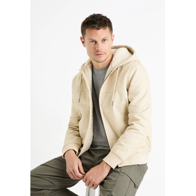 Celio Кремаво мъжко яке от изкуствена кожа Celio Fuhoodie Celio | Byal | МЪЖЕ | M