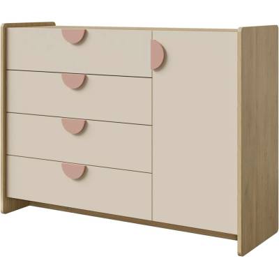 Catalina Lexi 123 cm So 4 Zásuvkami A Dvierkami