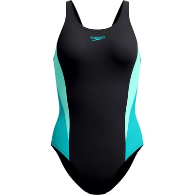 Speedo Дамски бански костюм Speedo Women's Colourblock 2.0 Swimsuit - Anthracite / Mayan Blue - размер 44 (EU) (150-4560-0516)
