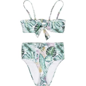 Urban Classics High Waist bikini - Green (Green / White)