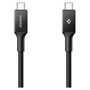 Spigen Essential USB C to USB C 240W Fabric Cable, black EB24015CC