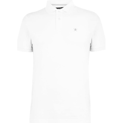 Hackett Блуза с яка Hackett Logo Polo Shirt - Optic White802