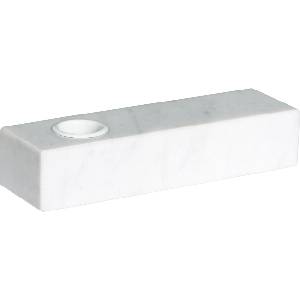 Hübsch Свещник за класическа свещ Brick бял (021923)