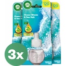 Air Wick Ocean Breeze a morská soľ do elektrického osviežovača vzduchu 3 x 19 ml