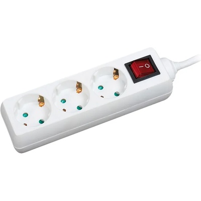 LogiLink Shuko 3-контактен конектор, 45 завъртане, 1, 4 м, IP20, бял