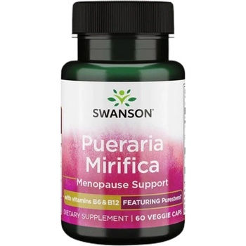 Swanson Pueraria Mirifica - Puresterol® | with Vitamin B6 & B-12 [60 капсули]