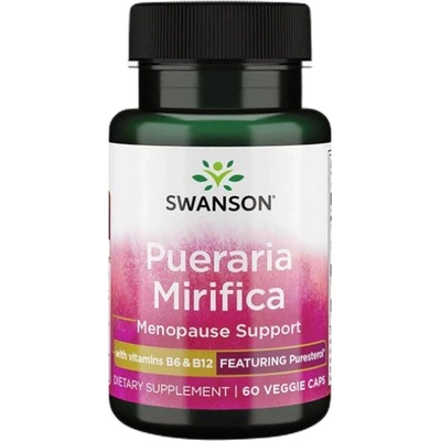 Swanson Pueraria Mirifica - Puresterol® | with Vitamin B6 & B-12 [60 капсули]