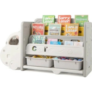 Dětská autoknihovna TP10286, 108x35x63,5 cm - B COSTWAY