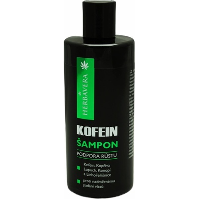 Herbavera šampon podpora růstu kofein 300 ml