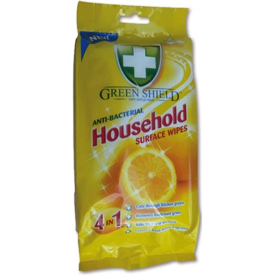 Green Shield Household Surface Wipes 4v1 pro domácnost vlhčené ubrousky 50 kusů