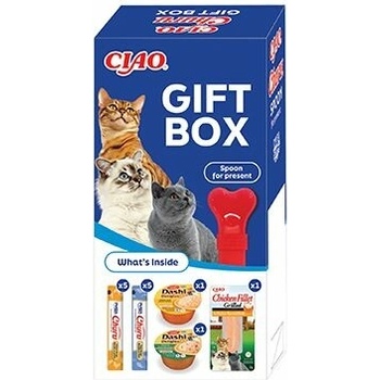 Inaba Churu Ciao Cat Vianočný Gift Box 13 x + lyžica 305 g