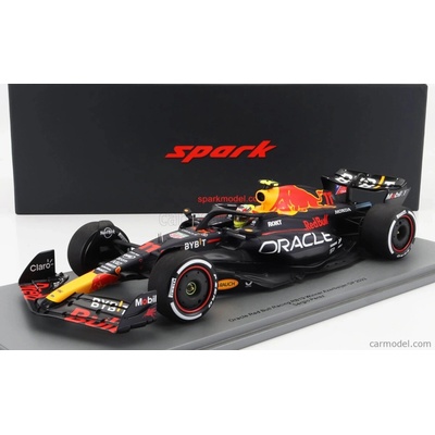 SPARK MODEL RED BULL F1 RB19 TEAM ORACLE RED BULL RACING N 11 WINNER AZERBAIJAN GP 2023 SERGIO PEREZ - MATT BLUE 1:18