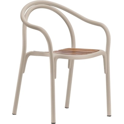 Pedrali Soul Béžová kovová zahradní židle