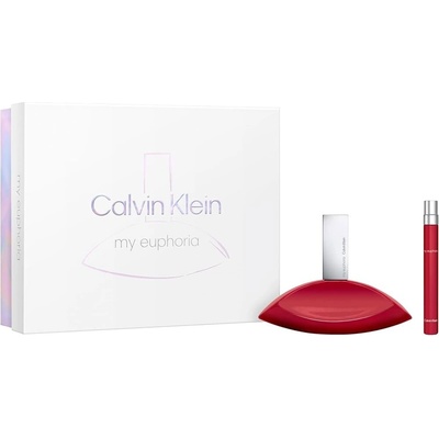 Calvin Klein My Euphoria dárková sada pro ženy Parfémová voda 100 ml + Parfémová voda 10 ml