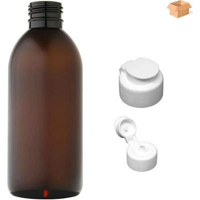 Tera plastová lahvička hnědás bílým dávkovacím víčkem 250 ml 180 ks