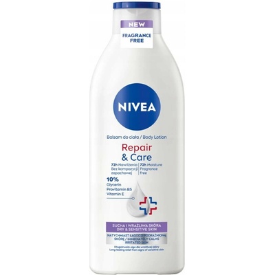 NIVEA Repair & Care Sensitive zklidňující tělové mléko pro suchou a citlivou pokožku 400 ml