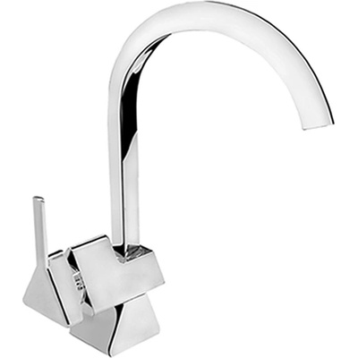 Fildişi Стоящ кухненски смесител Весна, едноръкохватков, хром