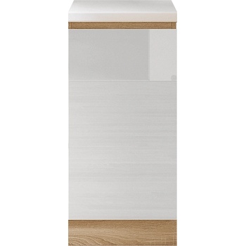 Долен шкаф Line 40 cm супер гланц бял HG