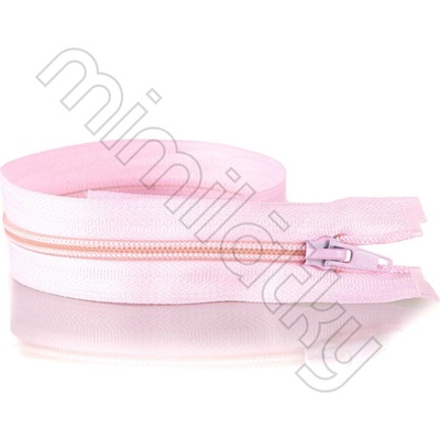 Zip spirálový dělitelný 50cm šíře 5mm baby pink