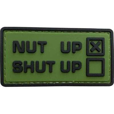 WARAGOD Nut UP PVC nášivka, zelená