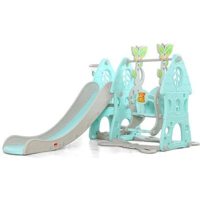 Moni Garden Пързалка с люлка Wonder син - 18009