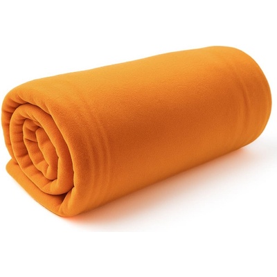 MyHouse deka fleece UNI ORANŽOVÁ jednobarevná 150x200 – Sleviste.cz