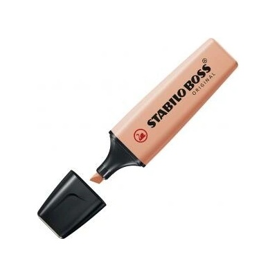 Stabilo Boss Original zvýrazňovač ST 70/126 pastelová broskyňová