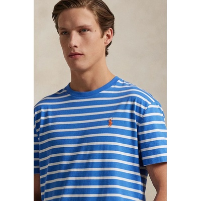 Ralph Lauren Памучна тениска Polo Ralph Lauren в синьо с десен 710938134 (710938134)