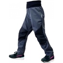 Unuo dětské pružné softshellové kalhoty s fleecem Flexi tmavě šedá