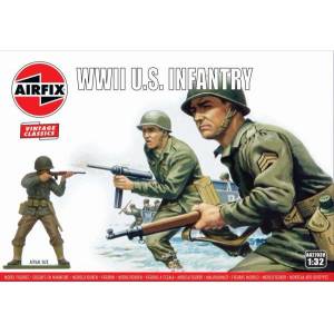 Airfix Класически комплект vintage фигурки a02703v - Втората световна война, американска пехота (1: 32)