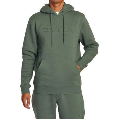 RVCA EMBOSSED JADE mikiny zelená